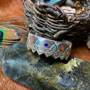 Richard Begay sterling silver unisex 🐻 cuff